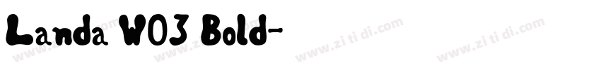 Landa W03 Bold字体转换